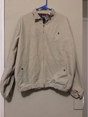 Polo by Ralph Lauren Beige Cotton Jacket, Size L